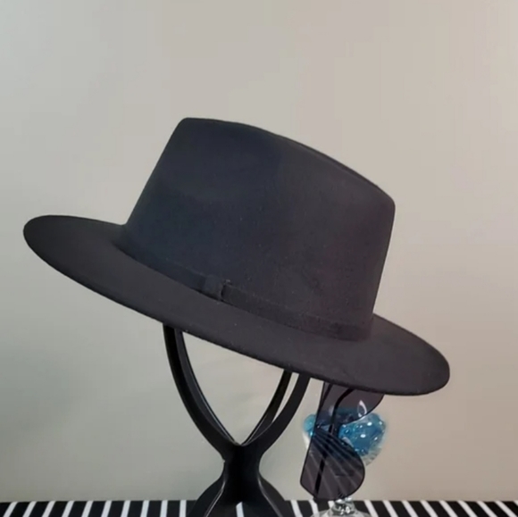 Women's Fedora- Black - Picture 2 of 3
